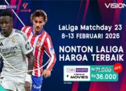 Link Streaming Matchday 23 LaLiga 2024/2025 di VISION+