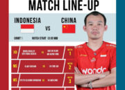 Susunan Pemain Indonesia vs China di Final BAMTC 2025